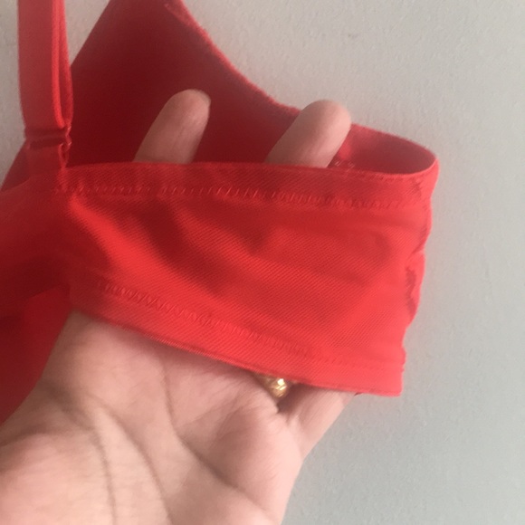 Ambrielle Lightly Lined T-Shirt Bra Flame Scarlet - Picture 6 of 6